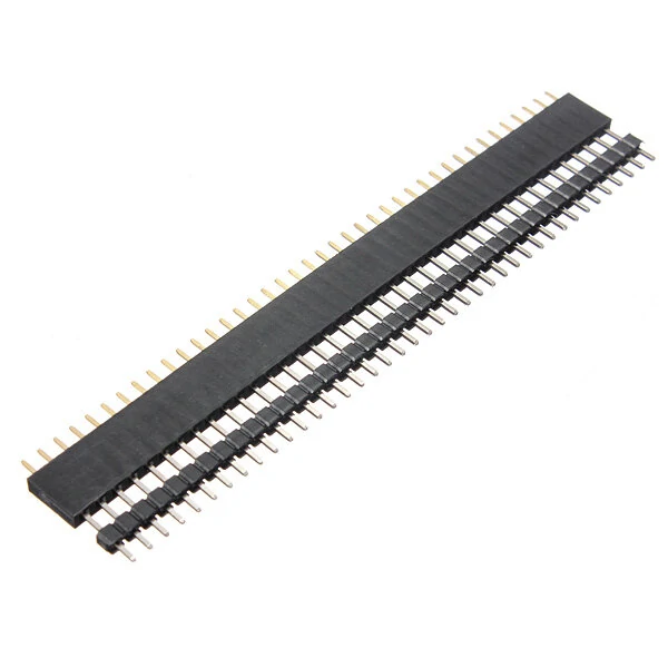 40 Pin 2.54mm Male Female SIL Socket Row Strip PCB Connector — view 7
