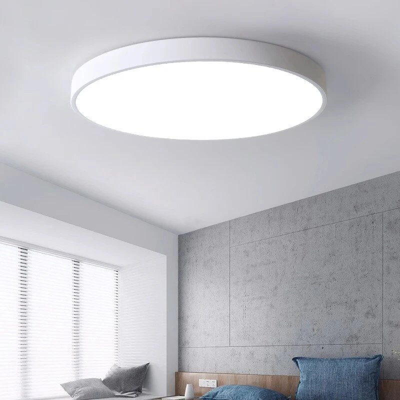 4000K Full Spectrum LED Ceiling Lamp Modern Simple Bedroom Lamp Thin Thickness for Living Room Bedroom Kitchen — view 2