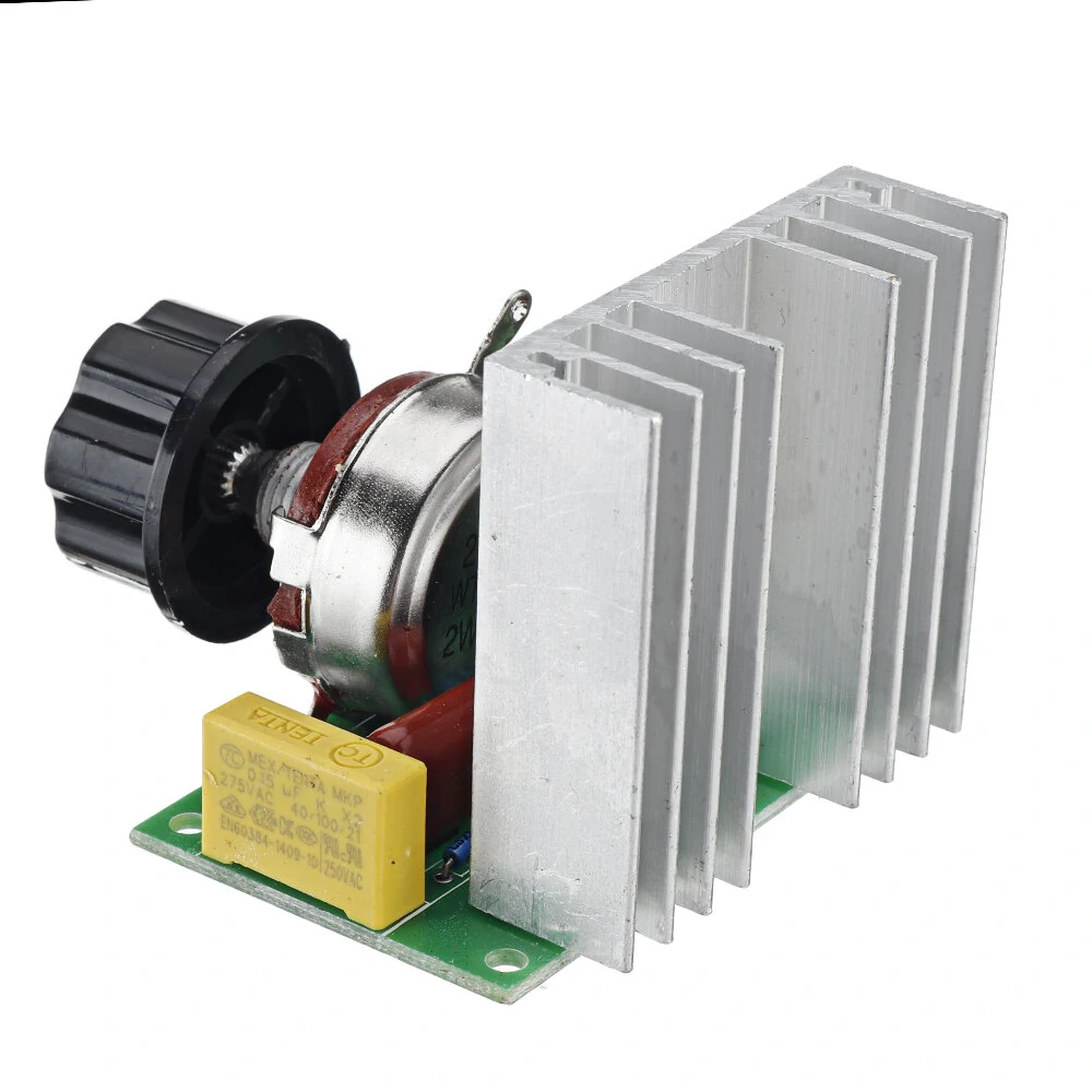 4000W SCR Electronic Voltage Regulator Speed Controller Control Board Governor Dimmer High Power Module AC 220V Resistive Load — view 3