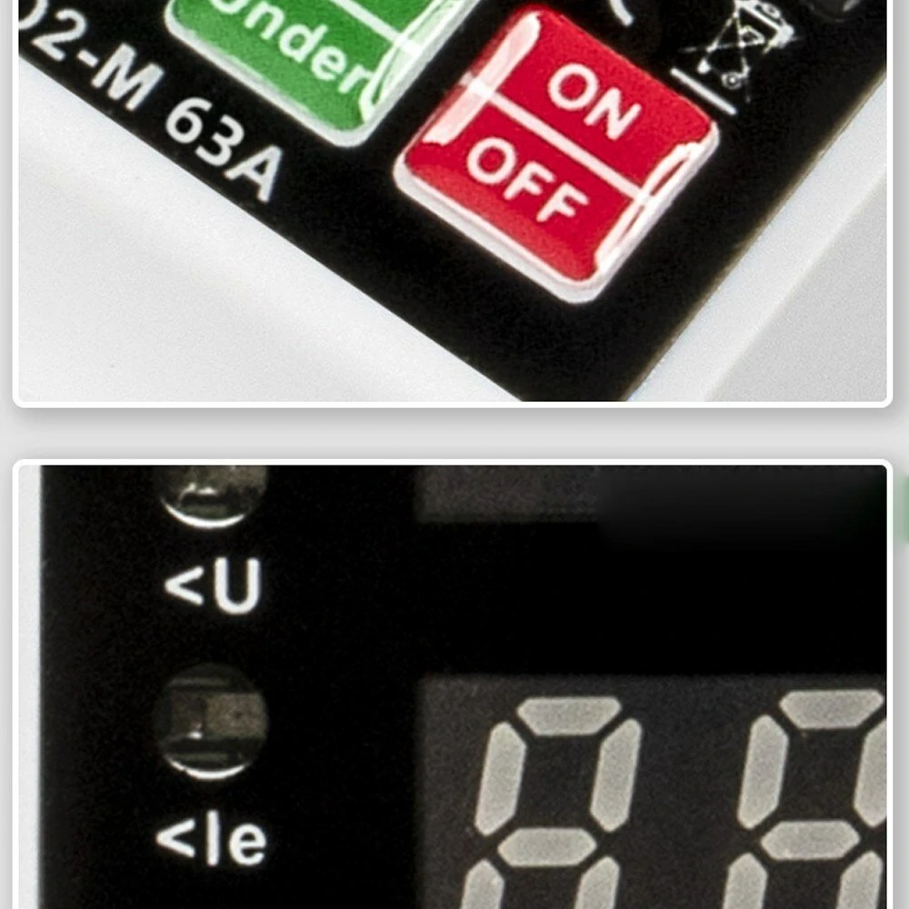 40A 63A Rated Current Automatic Reclosing Protector with Overvoltage Undervoltage Overcurrent Protection Real-Time Dual Digital Display Adjustable Current 230-280V Voltage Protection — view 6