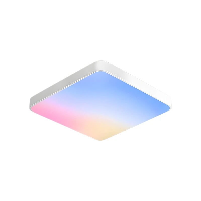 40cm Round Square LED Ceiling Light 40W RGB Ultra-High Color Wide Angle Multi-color Adjustable IP40 Dustproof White Light LED Lamp for Home Room Lighting Decoration — view 7