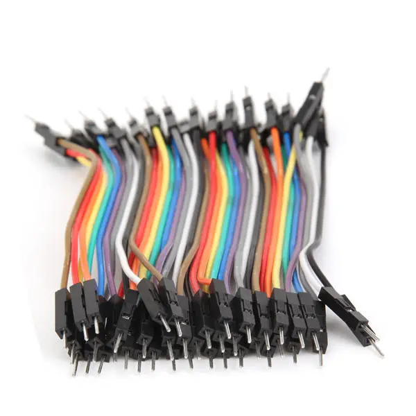 40pcs 10cm Male To Male Jumper Cable Dupont Wire — view 4