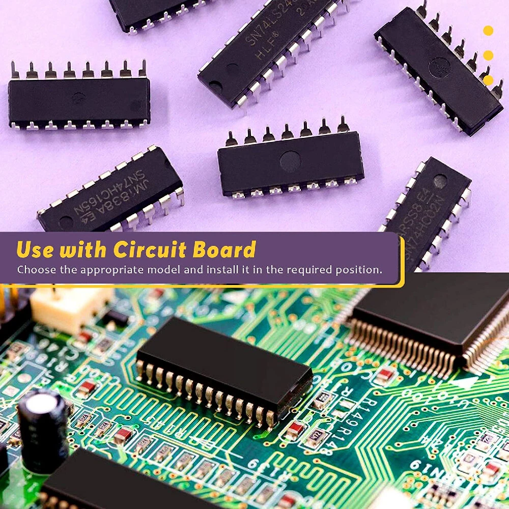 40Pcs 20 Different Types 74HCxx and 74LSxx Series L0gic IC Assortment Kit with C — view 6