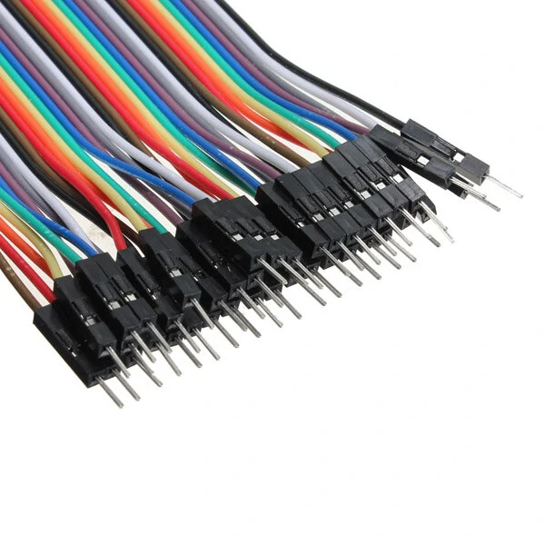 40pcs 20cm Male To Male Color Breadboard Cable Jumper Cable Dupont Wire — view 3