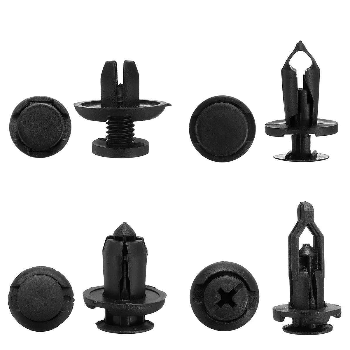 40pcs Push Pin Rivet Bumper Fender Retainer Fastener Bumper Mud Flaps Clip Expansion Screw Kit — image 1