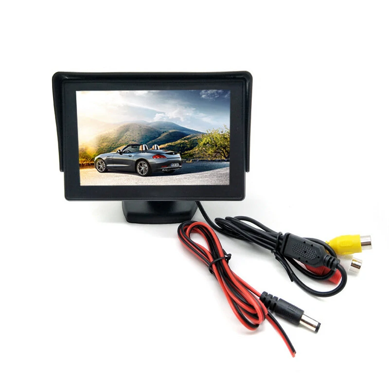 4.3 inch Car LCD Monitor Desktop With Sun Visor Reversing Image Display — view 2