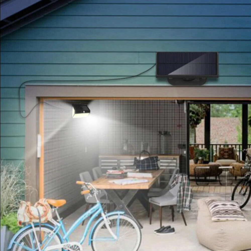 468 LED Super Bright Outdoor Solar Lamp Waterproof 3 Modes Motion Sensor Human Induction Solar Garden Light Yard Garage Lights — view 6