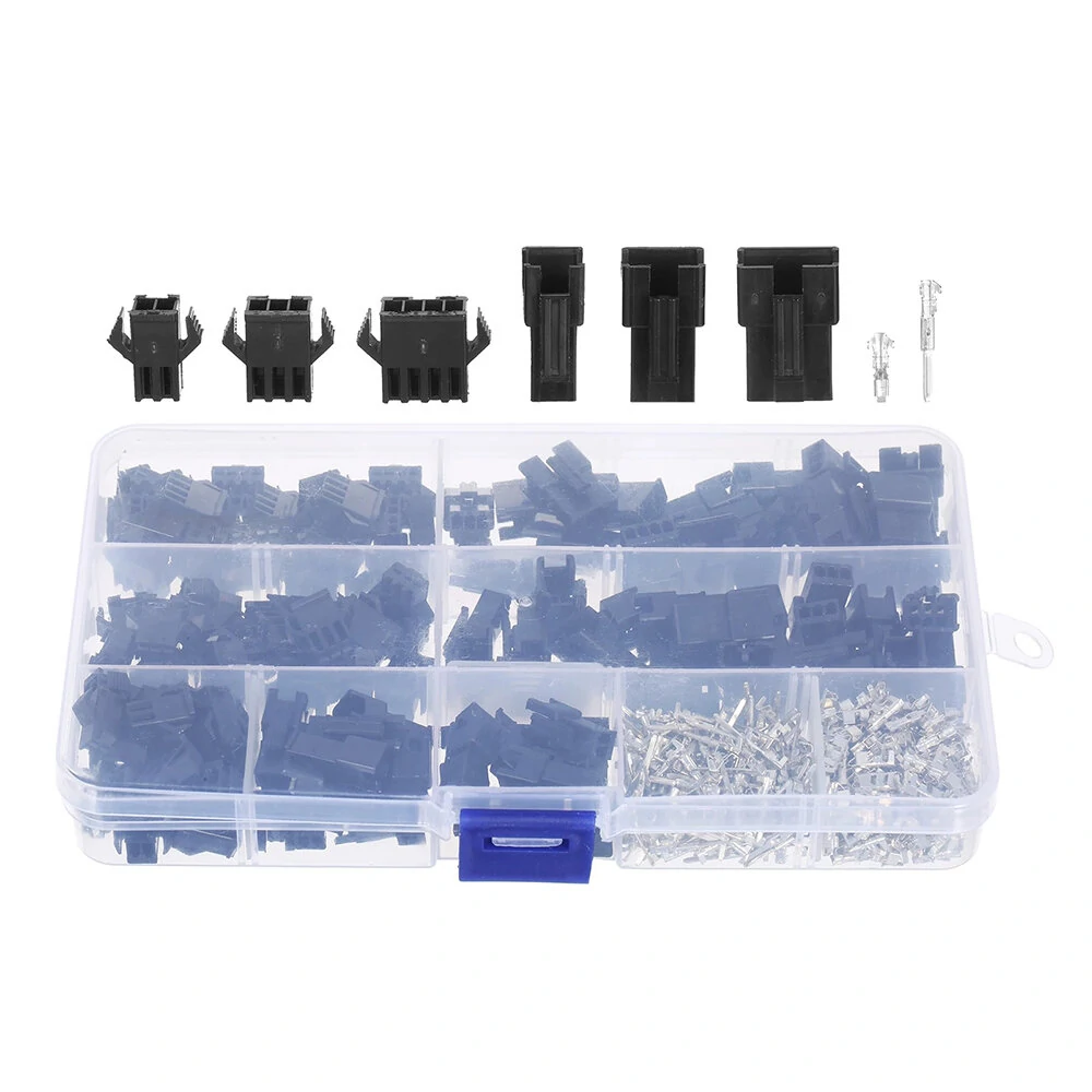 480PCS SM2.54mm Dupont Line Terminal Connector 2P 3P 4P Female and Male Header Connectors Kit — view 2