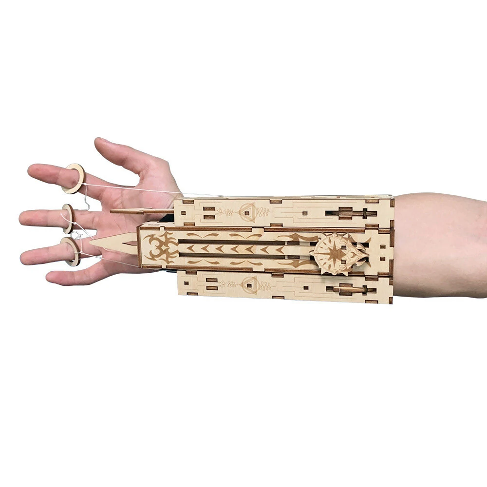 48Pcs DIY Assassin Sleeve Staple Sword Toys Model Game Accessories Handmade Wood Construction Projectile — image 1