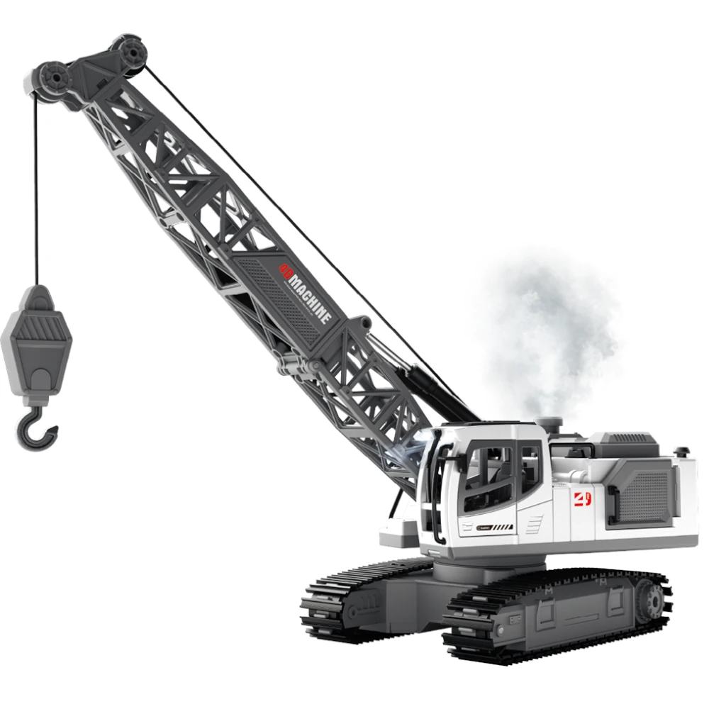 4DRC E4 RTR 2.4G 12CH RC Crane Car Spray LED Light Engineering Truck 720°Rotation Remote Control Vehicles Models Kids Toy — image 1