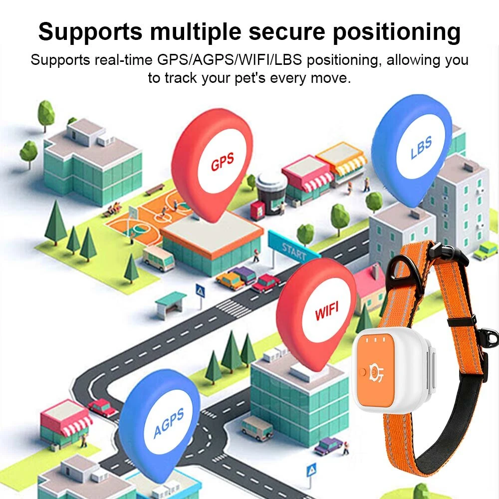 4G LTE Pet GPS Tracker IP66 Waterproof with Long Standby Real Time Tracking for Dogs Cats Electronic Fence Anti-Lost Device — view 5