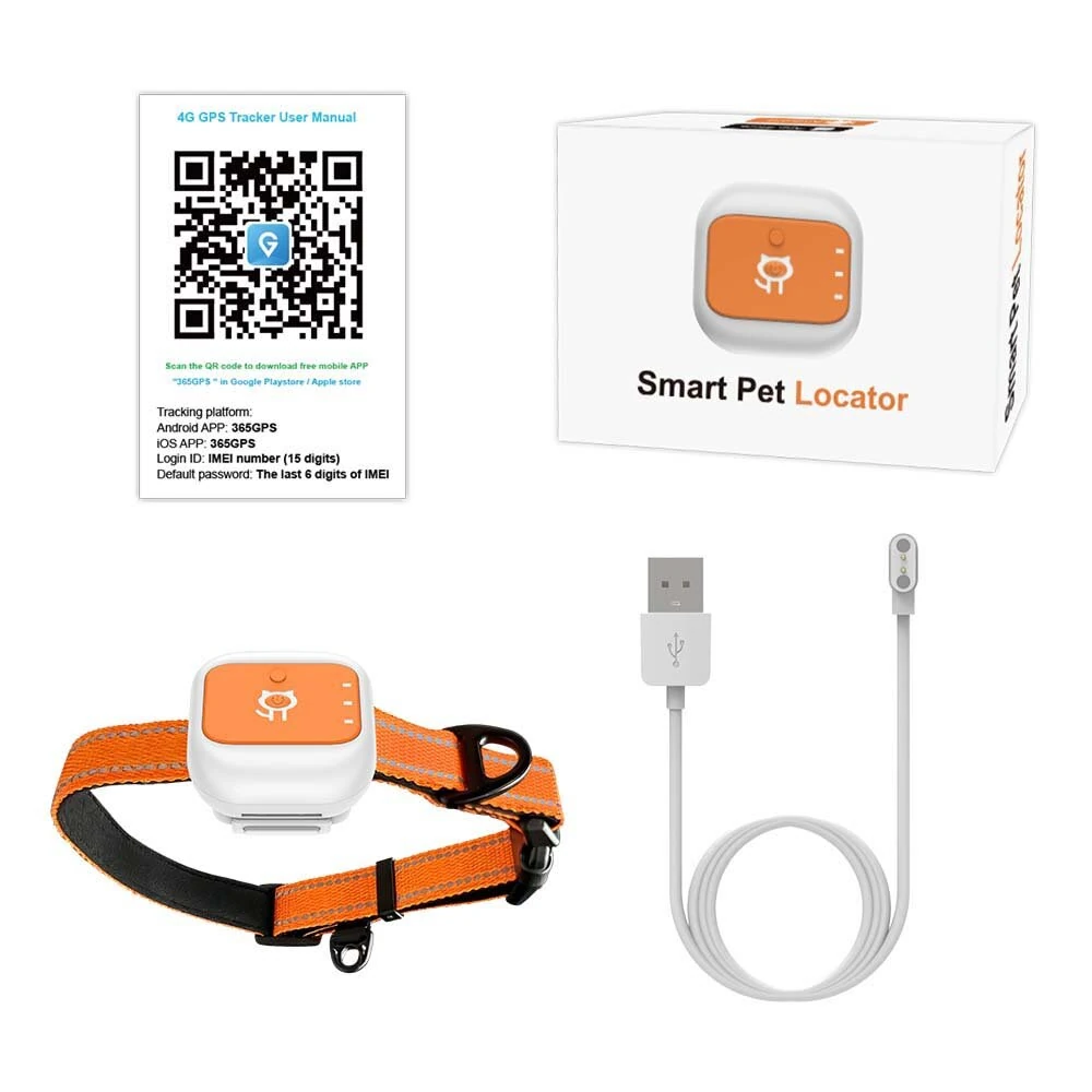 4G LTE Pet GPS Tracker IP66 Waterproof with Long Standby Real Time Tracking for Dogs Cats Electronic Fence Anti-Lost Device — view 6