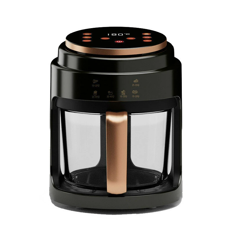 4L Capacity Fully Automatic Household Air Fryer with Touch Control Visible Window for Healthy and Convenient Home Cooking