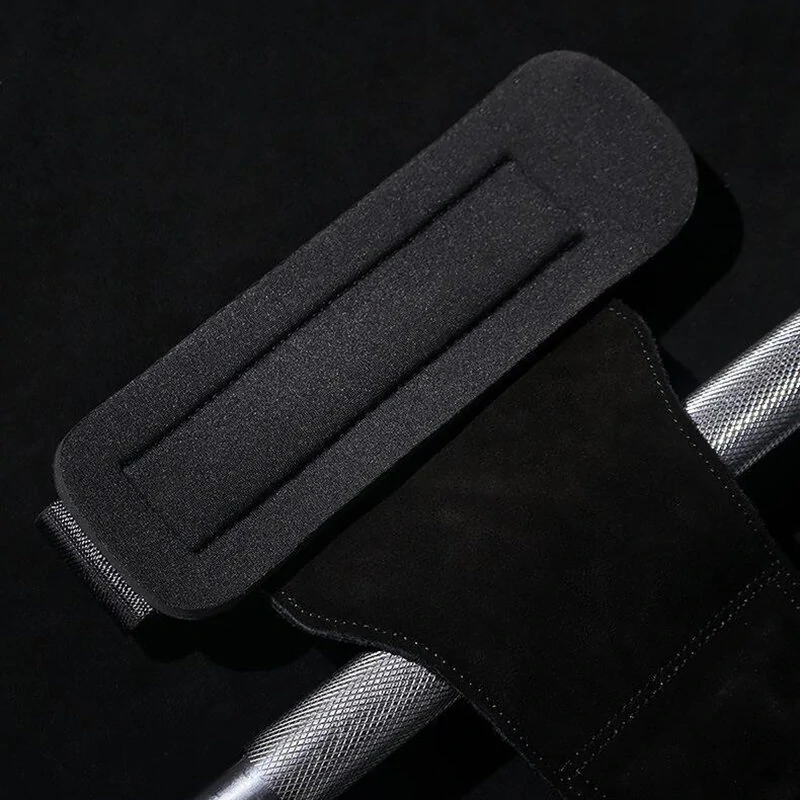 4mm Thickness Fitness Enhance Hand Support Cowhide Soft Material Anti-skid Push-pull Back Auxiliary Horizontal Bar for Gym Strength Training — view 7