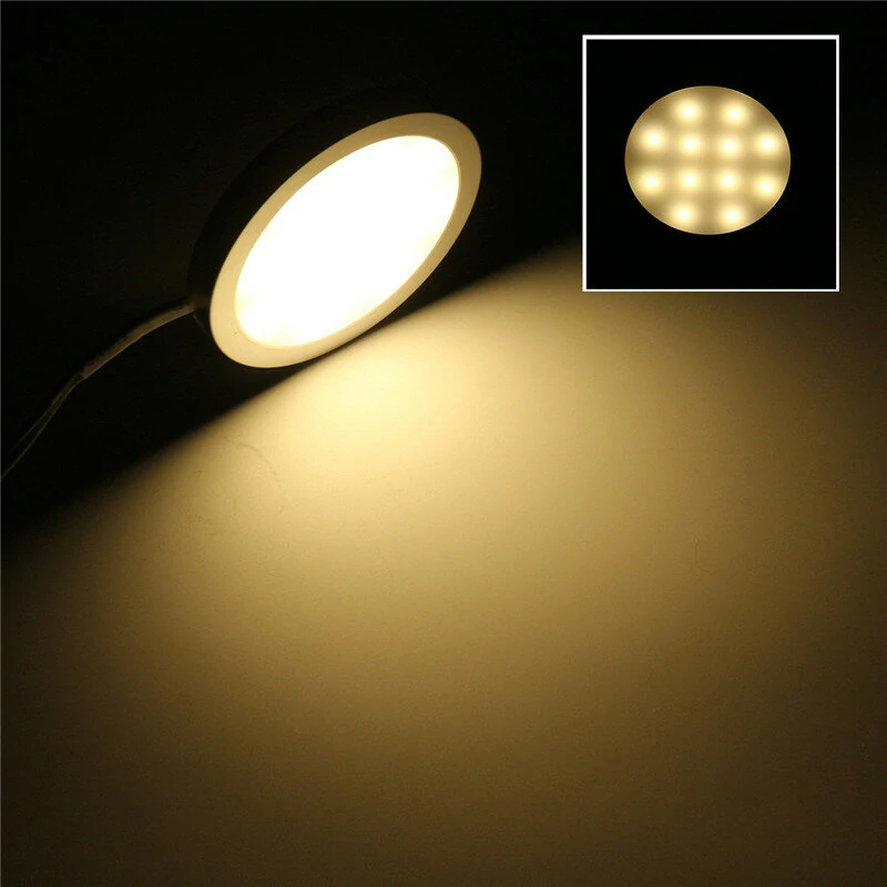 4pcs 12V LED Recessed Down Cabinet Light RV Ceiling Roof Camper Trailer Boat Lamp — view 8