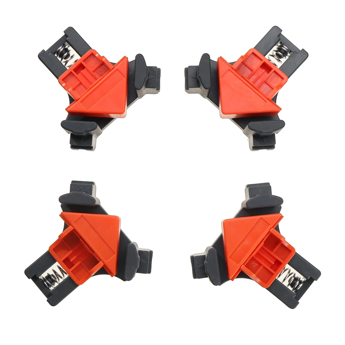 4pcs 90 Degree Corner Clamp Adjustable Right Angle Clamp Woodworking Clip Clamp — view 3