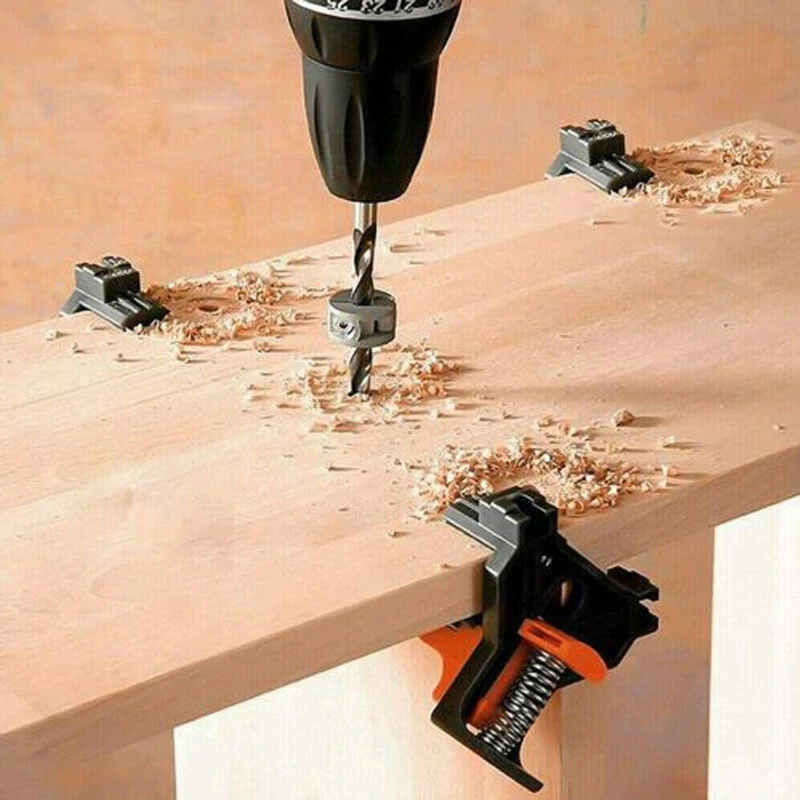 4pcs 90 Degree Corner Clamp Adjustable Right Angle Clamp Woodworking Clip Clamp — view 5