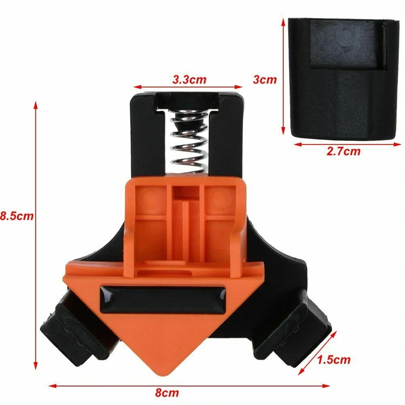 4pcs 90 Degree Corner Clamp Adjustable Right Angle Clamp Woodworking Clip Clamp — view 8