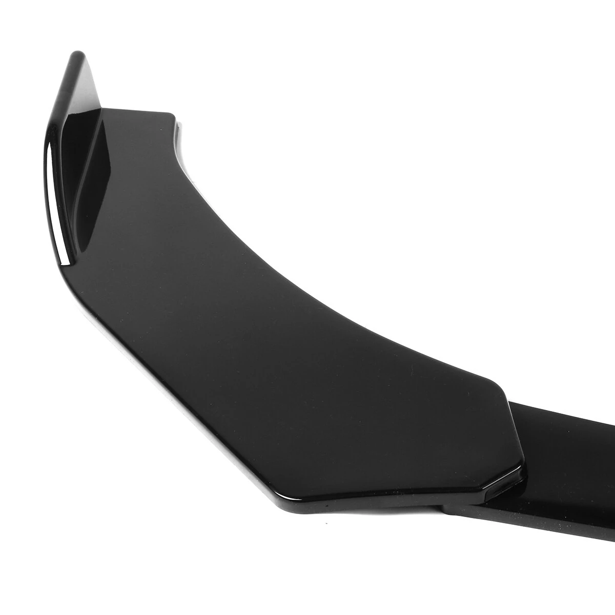 4PCS Black Front Lip Chin Bumper Spoilers Body Kits For Car Universal — view 8