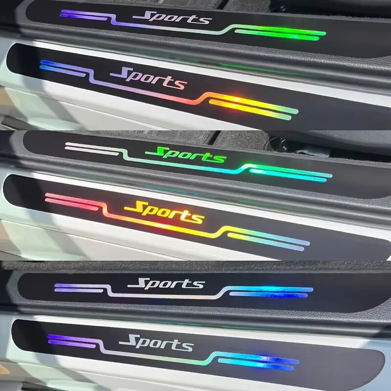 4pcs Car Anti Scratch Door Sill Protector Sticker Strip Car Threshold Protection Bumper Film Sticker for Car SUV Pickup Truck — view 5