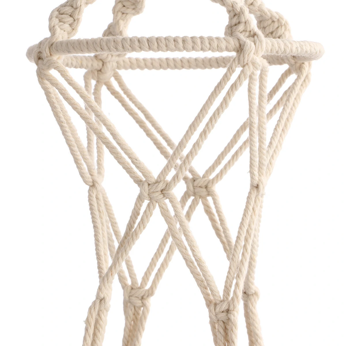 4Pcs Hand-woven Flower Pot Net Pocket Gardening Balcony Plant Lanyard  Holder — view 5