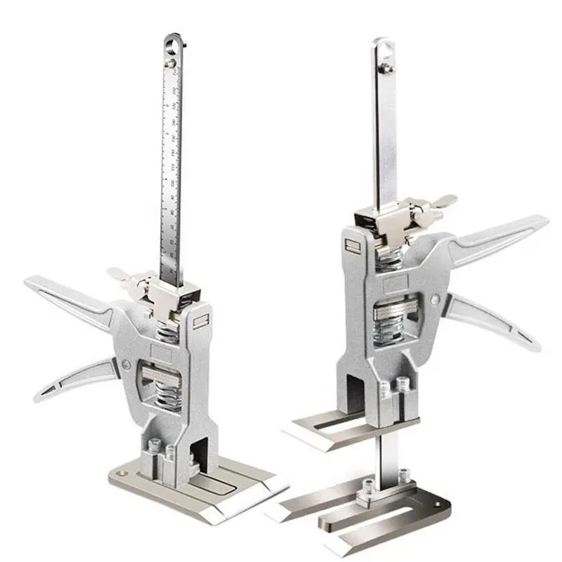 4PCS Labor Saving Arm Jack 12 Inch Heavy-Duty Versatile Drywall Lift Wall Tile Locator and Woodworking Clamp with Adjustable Height 0-145mm 440 Lbs Lift Capacity — view 3