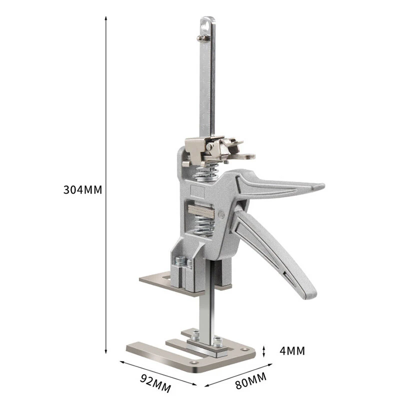 4PCS Labor Saving Arm Jack 12 Inch Heavy-Duty Versatile Drywall Lift Wall Tile Locator and Woodworking Clamp with Adjustable Height 0-145mm 440 Lbs Lift Capacity — view 7