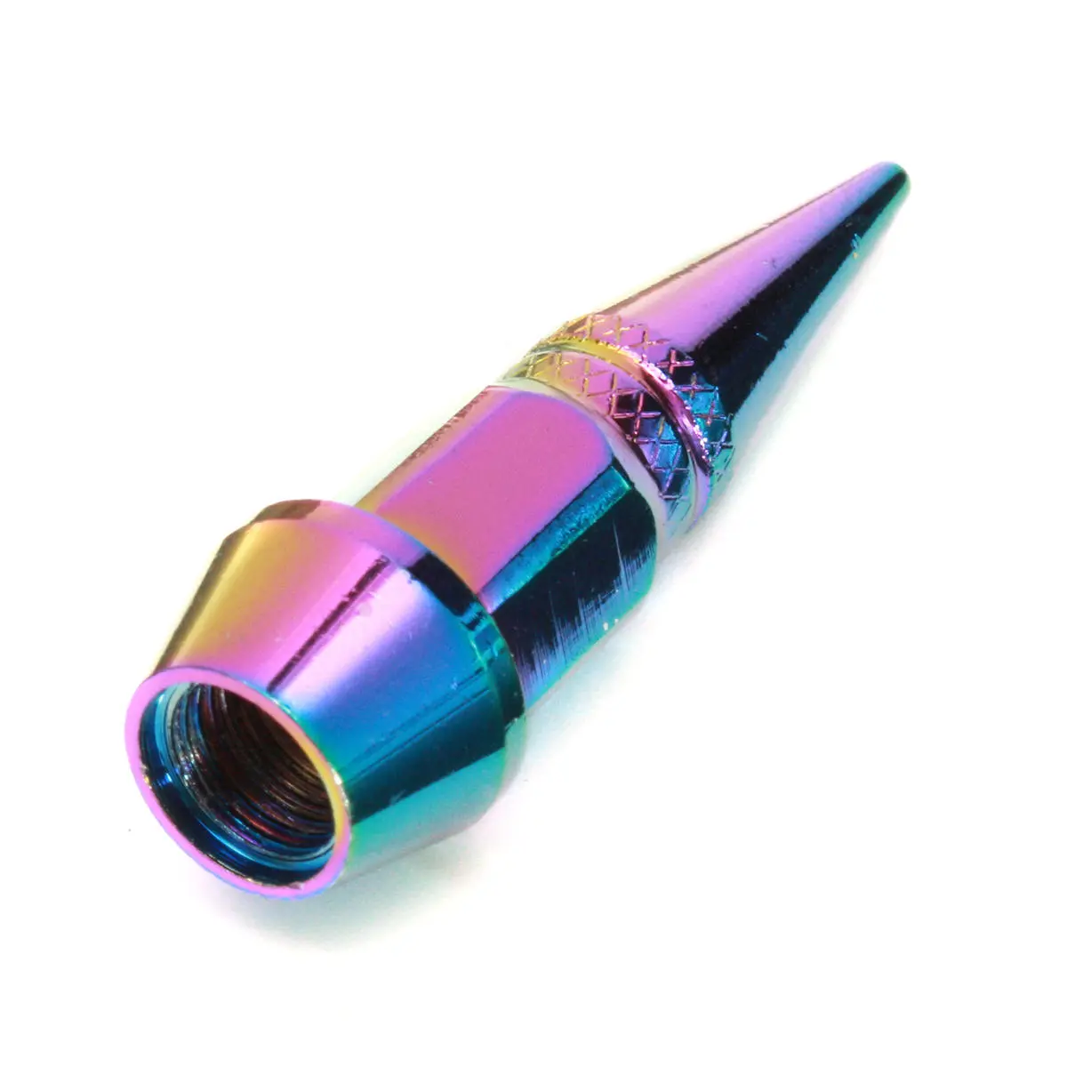 4pcs Long Spiked Valve Colorful Stem Cap Aluminum Car Tire Wheel Air Nozzle Thre — view 4
