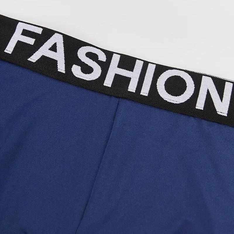 4pcs Men's Boxer Briefs Comfortable Elastic Waistband Skin-friendly Underwear Set For Daily Wear — view 7