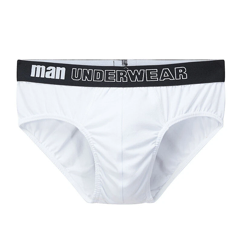 4pcs Men's Cotton Briefs Breathable Solid Color Panties Men Underwear Comfortable Loose Fit Underpants — view 8