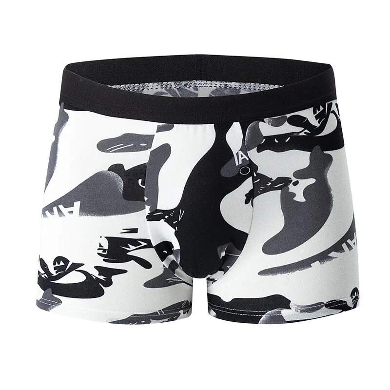 4pcs Men's Fashion Printed Underwear Comfortable And Breathable Men Boxers Briefs Thin Underwear Pants — view 4