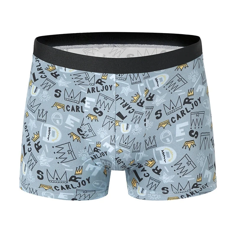 4pcs Men's Fashion Printed Underwear Comfortable And Breathable Men Boxers Briefs Thin Underwear Pants — view 5