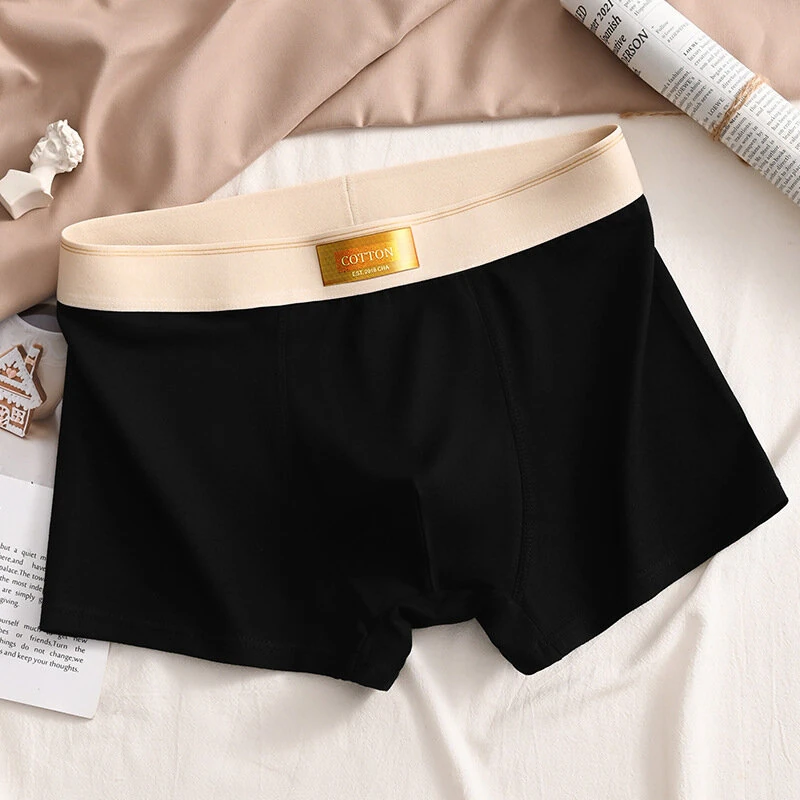 4pcs Men's Underwear Boxer Briefs Breathable Comfortable Short Leg Cotton Trunks Plus Size Panties Underwear L-4XL — view 8