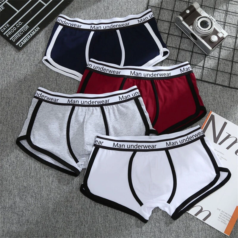 4PCS Men's Underwear Cotton Boxer Shorts Fashion Casual Boxer Shorts High Quality Sleep Panties Comfortable Breathable Underwear — view 11