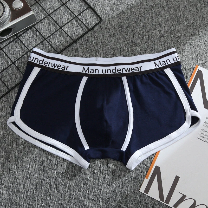 4PCS Men's Underwear Cotton Boxer Shorts Fashion Casual Boxer Shorts High Quality Sleep Panties Comfortable Breathable Underwear — view 2