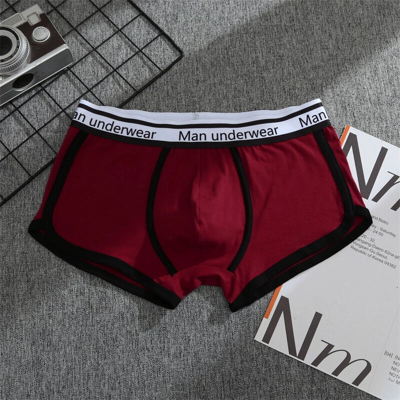 4PCS Men's Underwear Cotton Boxer Shorts Fashion Casual Boxer Shorts High Quality Sleep Panties Comfortable Breathable Underwear — view 3