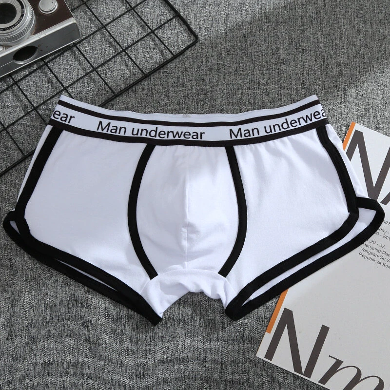4PCS Men's Underwear Cotton Boxer Shorts Fashion Casual Boxer Shorts High Quality Sleep Panties Comfortable Breathable Underwear — view 4