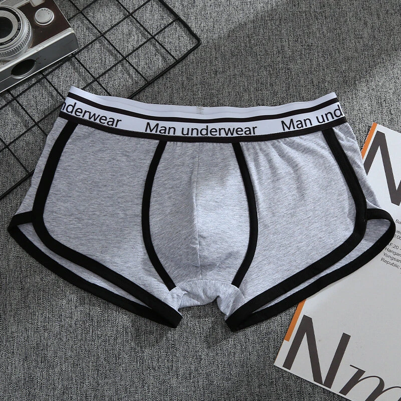 4PCS Men's Underwear Cotton Boxer Shorts Fashion Casual Boxer Shorts High Quality Sleep Panties Comfortable Breathable Underwear — view 5