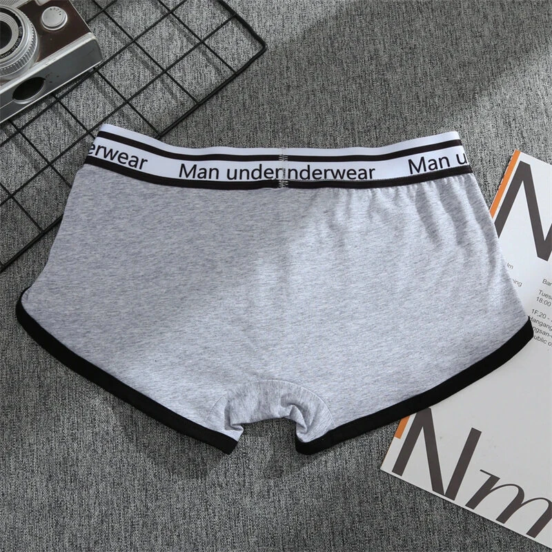 4PCS Men's Underwear Cotton Boxer Shorts Fashion Casual Boxer Shorts High Quality Sleep Panties Comfortable Breathable Underwear — view 6