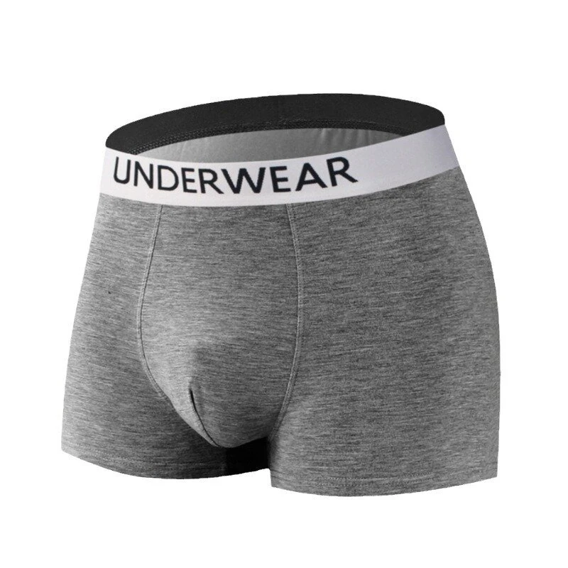 4pcs Men's Underwear, Fashion Waistband Cotton Casual Mid-waist Boxer Briefs Shorts, Breathable Comfy Stretchy Boxer Trunks, Sports Shorts — view 6