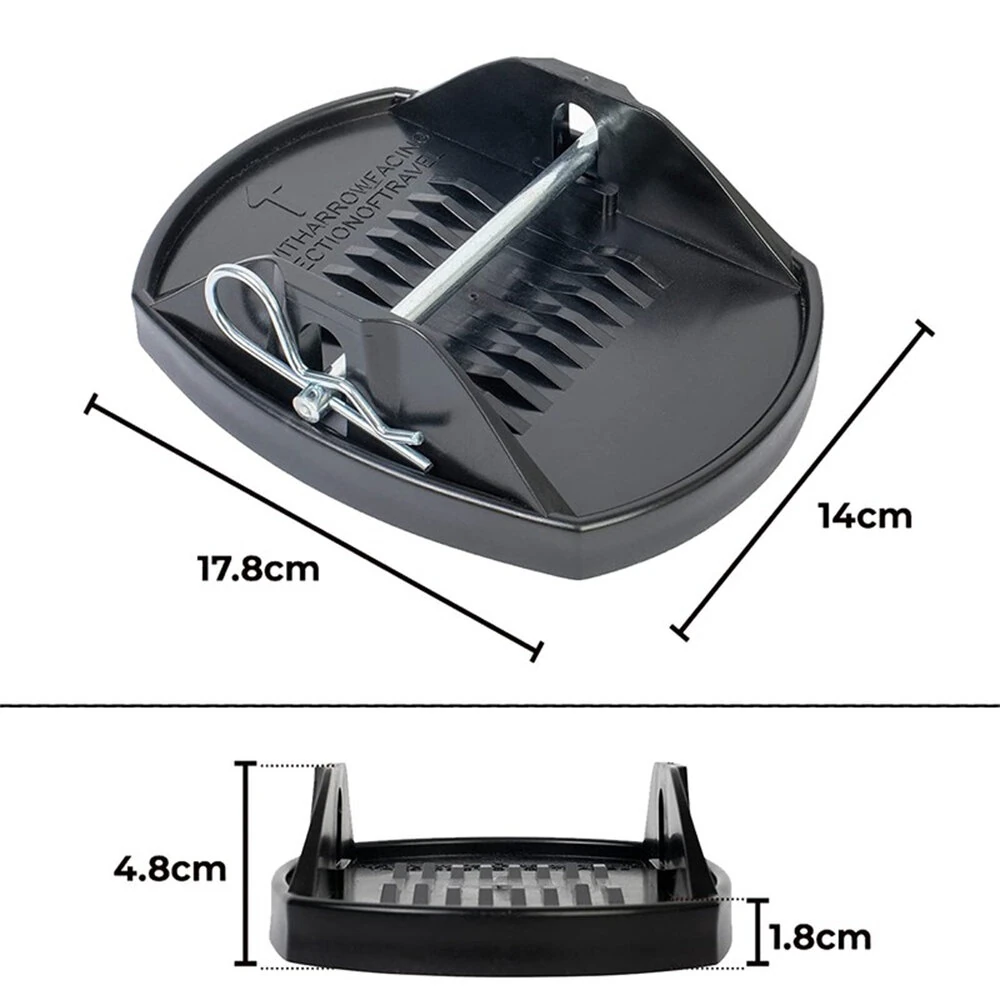 4pcs Outdoor Corner Steady Pads Metal Pin Caravan Jack Pad Feet RV Accessories — view 2