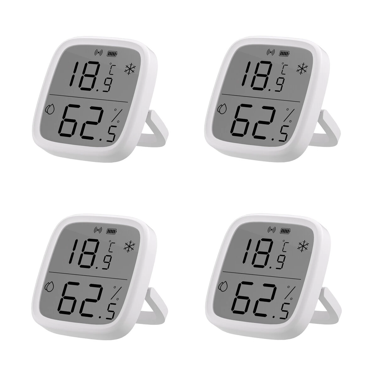 4Pcs SONOFF SNZB-02D LCD Smart Temperature Humidity Sensor APP Control Real-time Monitoring Work with ZB Bridge-P/ ZB Dongle/ NS Panel — view 2