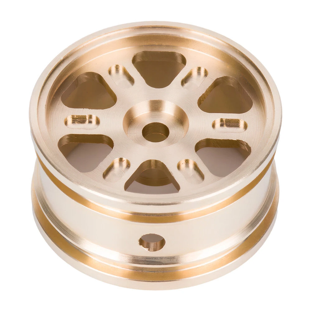 4PCS Upgraded Brass Wheel Rims 0.7'' for Axial SCX30 1/30 RC Car Vehicles Models Spare Parts — view 5