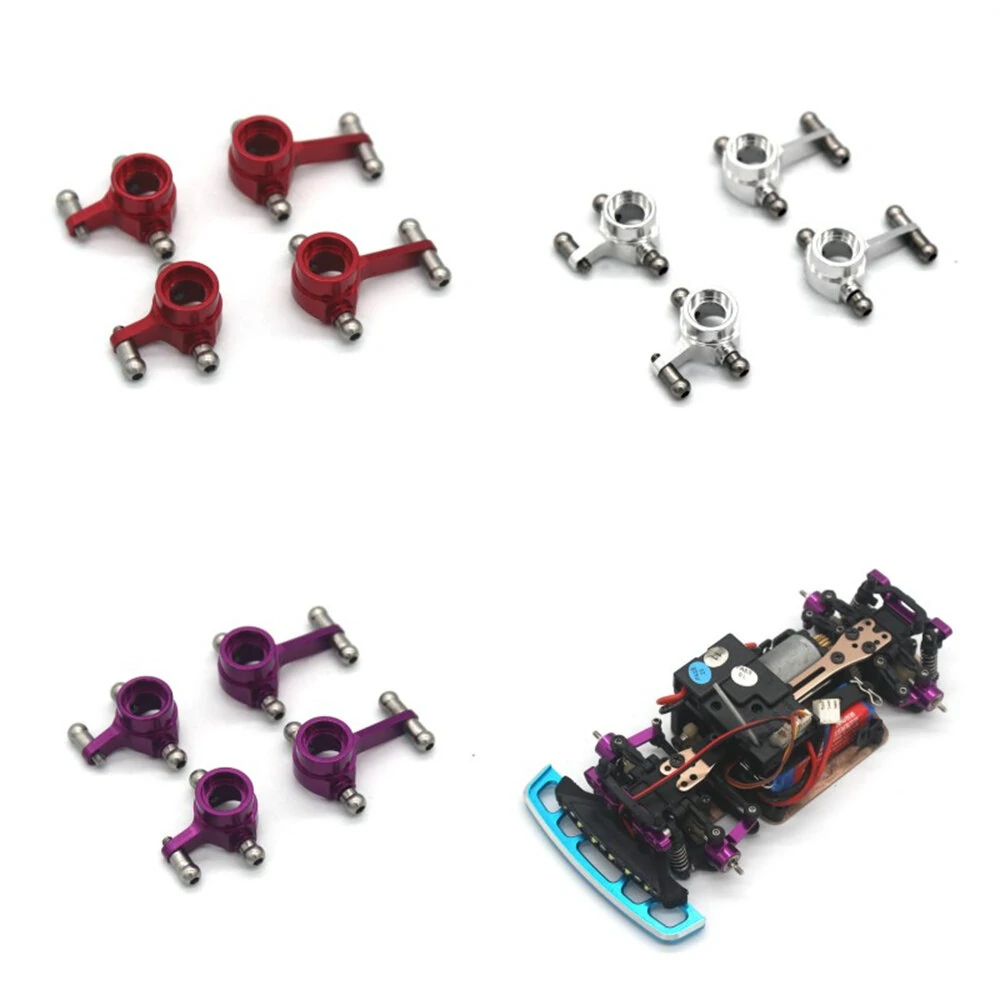 4PCS Upgraded Metal Steering Cup Rear Wheel Seat for Wltoys 284131 284010 284161 K989 K969 1/28 RC Cars Vehicles Models Parts — image 1