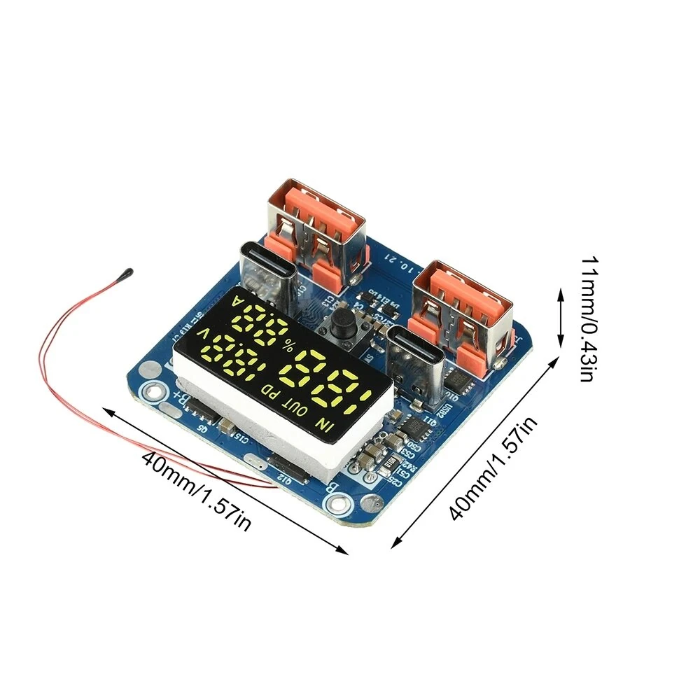 4S PD100W Fast Charging Module 20V5A Charge/Discharge Integrated Buck-Boost Module High-Power Output Bidirectional Charging Circuit Board — view 5