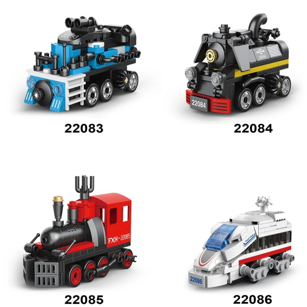 4Set / 6Set Mini Pullback Car Construction Racing Car Model Building Block Assembly Kit Vehicle Toy Children Gift — view 6