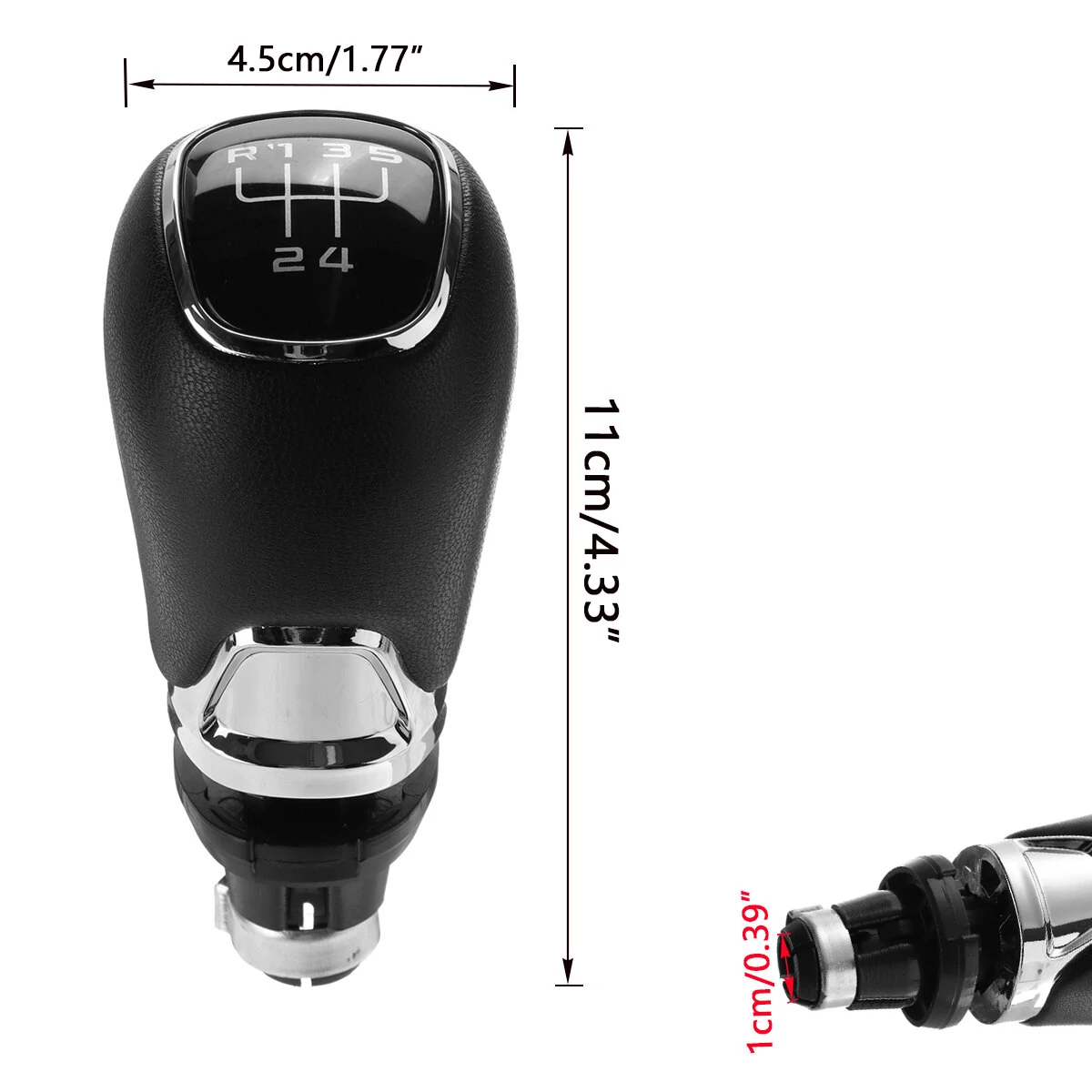 5 6 Speed Car Gear Shift Knob For Skoda/Octavia A7 MK3 2013-2017 PU Leather Manual Shifter Lever Handle Gear Stick — view 7