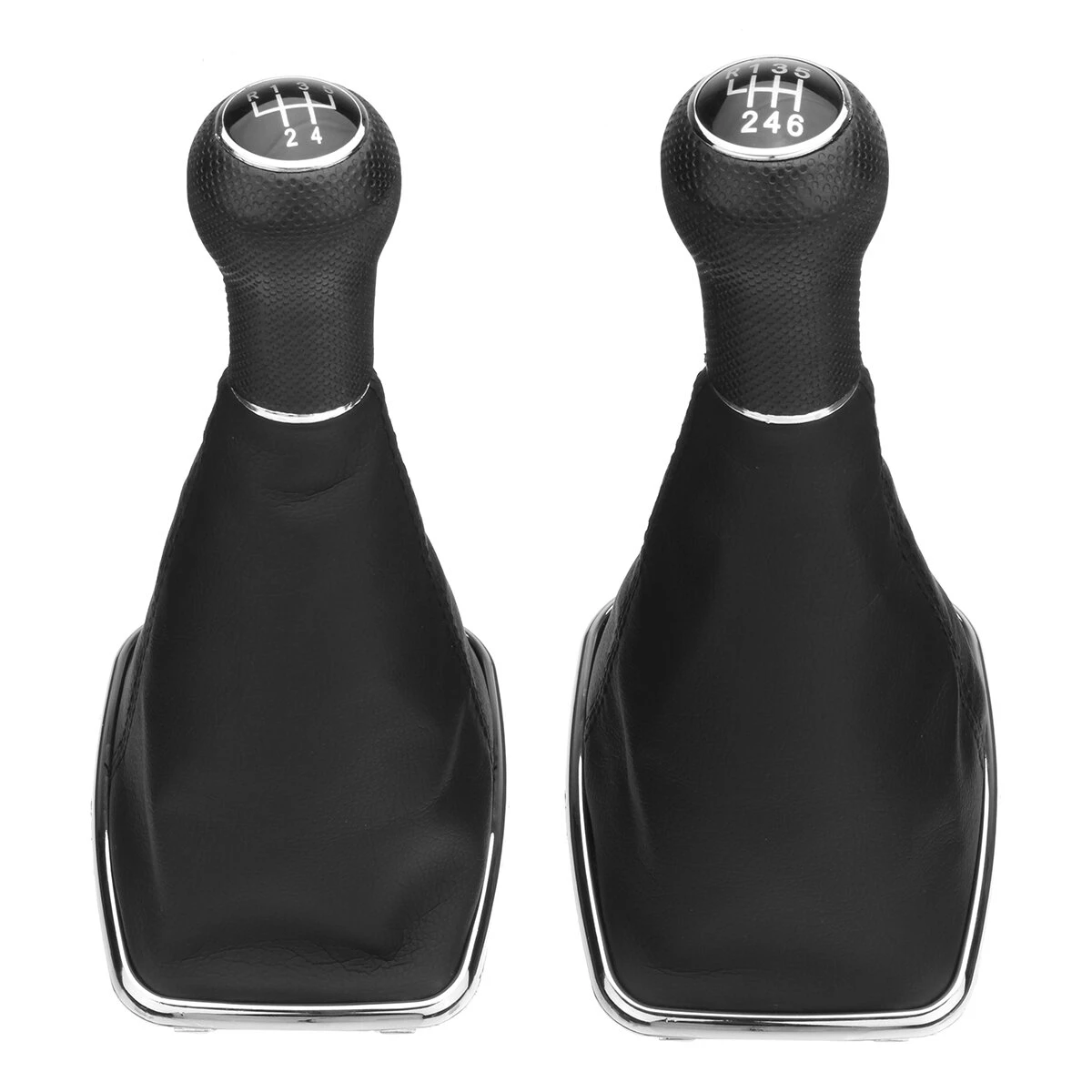 5/6 Speed Gear Shift Knob Gaitor Boot Leather 23mm For Golf 4 Bora Jetta MK4 VW — view 2