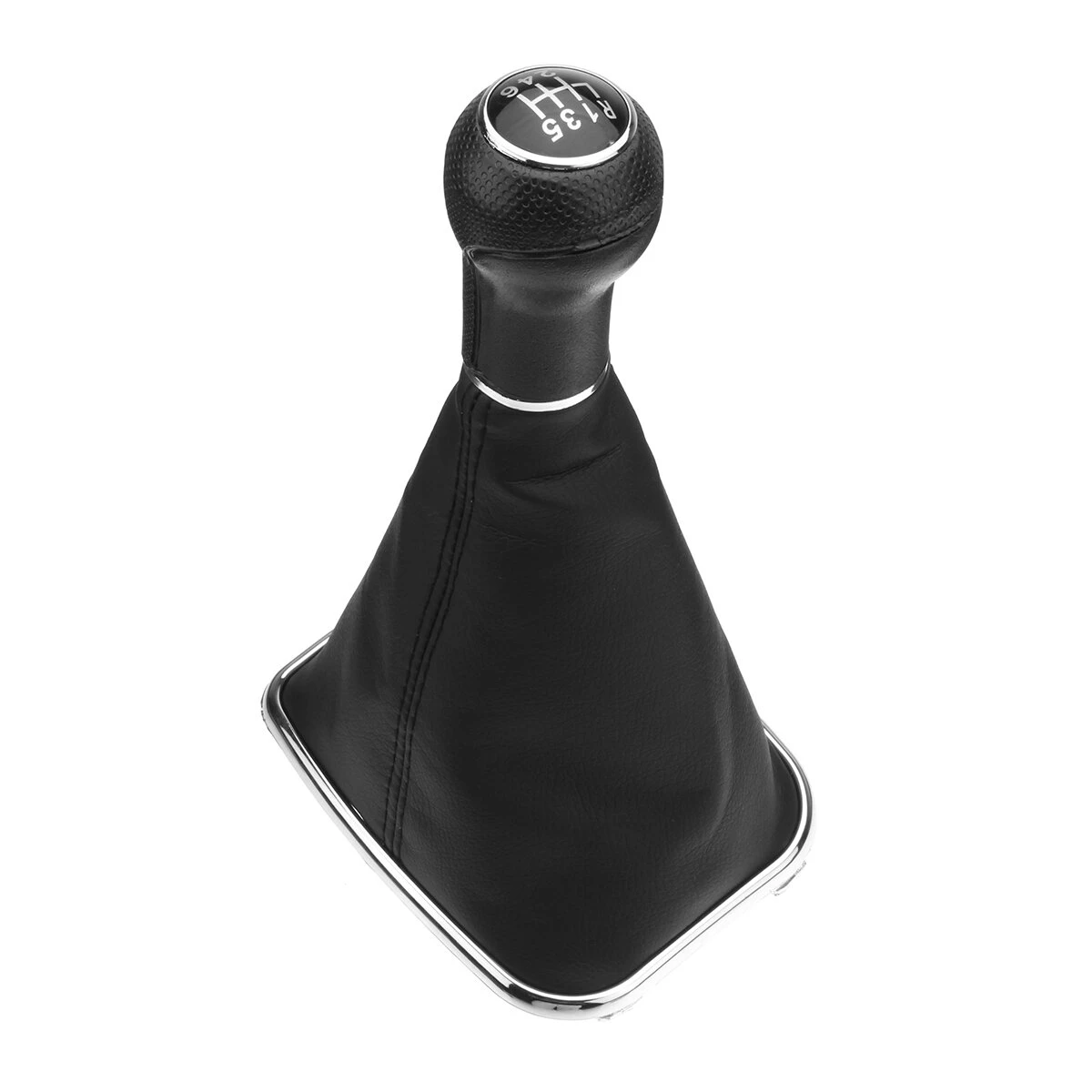 5/6 Speed Gear Shift Knob Gaitor Boot Leather 23mm For Golf 4 Bora Jetta MK4 VW — view 3