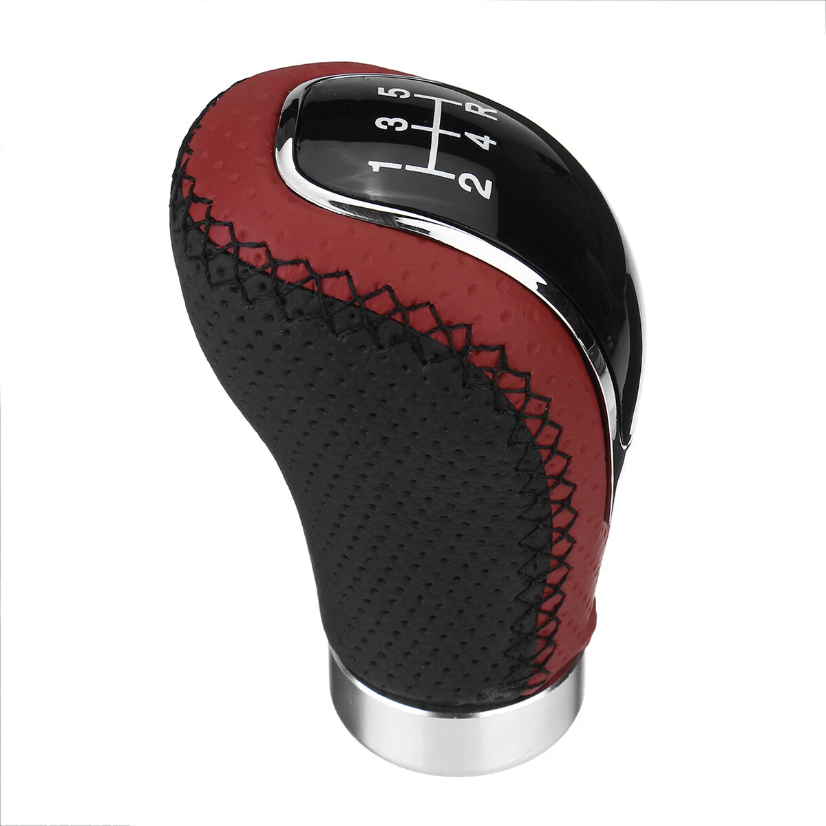 5/6 Speed Universal Manual Car Gear Shift Knob Shifter Lever Stick with 3 Cap — view 3